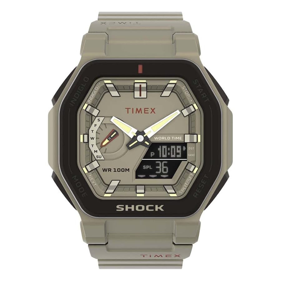 Amazon | Timex メンズ Command Encounter 54mm 腕時計, タン